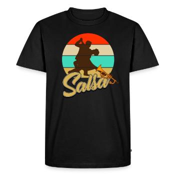 Salsa - Men's Premium Organic T-Shirt - black - Front - Nico (187cm)