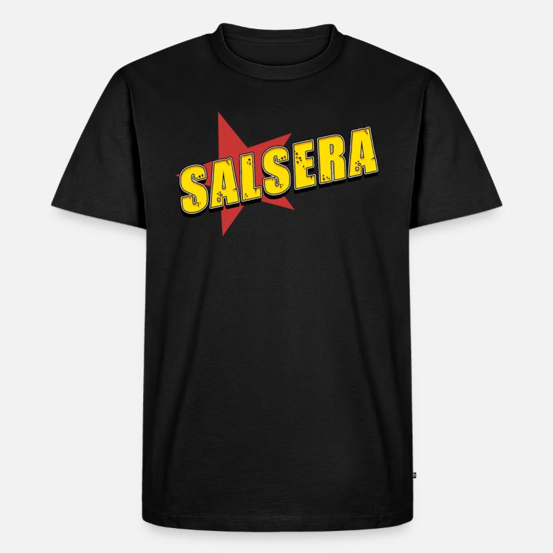 Salsa - Männer Premium Bio T-Shirt - Schwarz