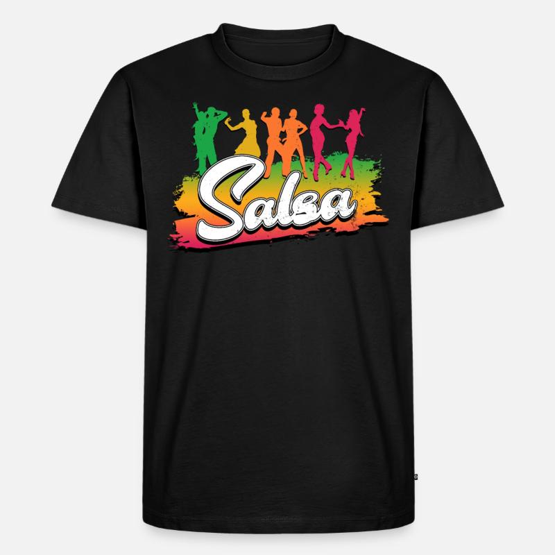 Salsa - Männer Premium Bio T-Shirt - Schwarz