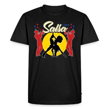 Salsa - Men's Premium Organic T-Shirt - black - Front - Nico (187cm)