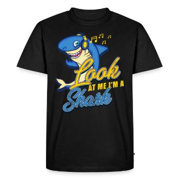 Hai - Men's Premium Organic T-Shirt - black - Front - Nico (187cm)