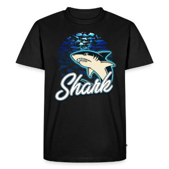 requin - T-shirt Premium bio Homme - noir - Devant - Nico (187cm)