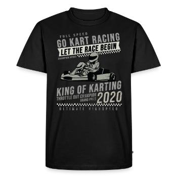 Go Kart - T-shirt Premium bio Homme - noir - Devant - Nico (187cm)