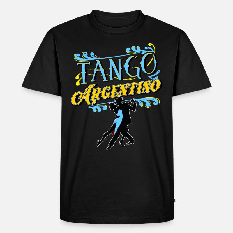 Tango, Tango Tänzer - Männer Premium Bio T-Shirt - Schwarz