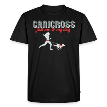 Sports canins, canicross - T-shirt Premium bio Homme - noir - Devant - Nico (187cm)
