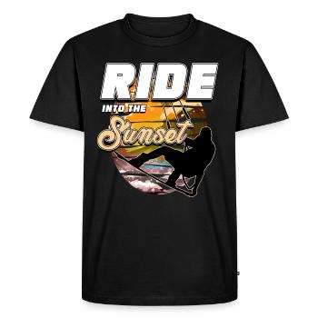 Kitesurf, kitesurf - T-shirt Premium bio Homme - noir - Devant - Nico (187cm)