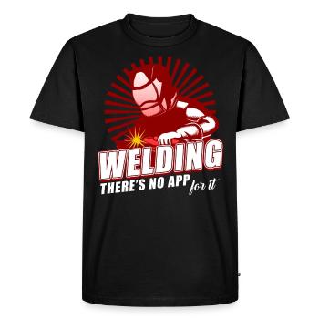 Welding - Men's Premium Organic T-Shirt - black - Front - Nico (187cm)