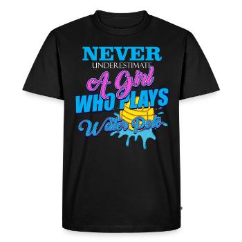 Water polo - Men's Premium Organic T-Shirt - black - Front - Nico (187cm)