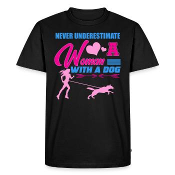 Sports canins, canicross - T-shirt Premium bio Homme - noir - Devant - Nico (187cm)