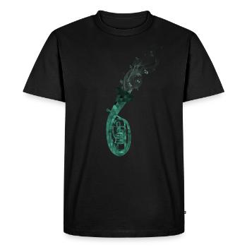 cor ténor - T-shirt Premium bio Homme - noir - Devant - Nico (187cm)