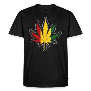 Reggae - T-shirt Premium bio Homme - noir - Devant - Nico (187cm)