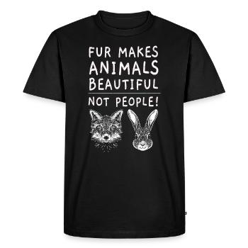 Animal rights activist animal rights activist veganism vegan - Men's Premium Organic T-Shirt - black - Front - Nico (187cm)