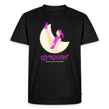 Gymnastique, enfants, amateurs de gymnastique - T-shirt Premium bio Homme - noir - Devant - Nico (187cm)
