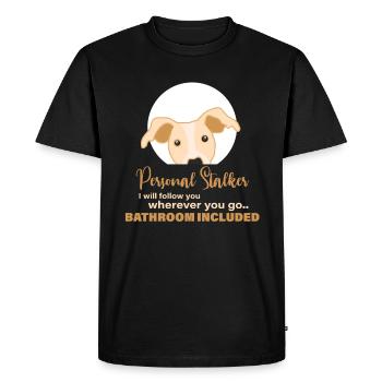 Lévrier, race de chien, whippet - T-shirt Premium bio Homme - noir - Devant - Nico (187cm)