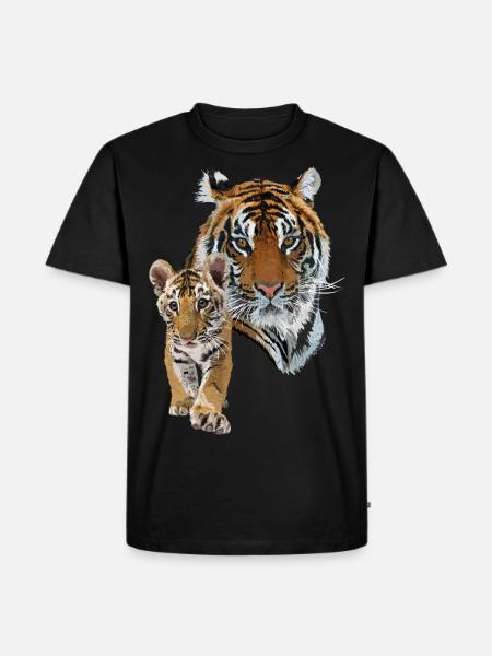 Bengal tiger - Men's Premium Organic T-Shirt - black