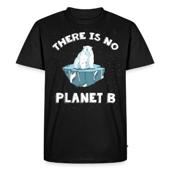 Planète b - T-shirt Premium bio Homme - noir - Devant - Nico (187cm)