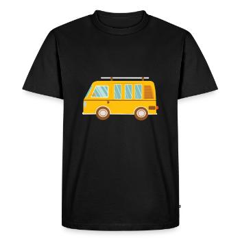 Campeur - T-shirt Premium bio Homme - noir - Devant - Nico (187cm)