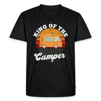 King of the Motorhome - Men's Premium Organic T-Shirt - black - Front - Nico (187cm)