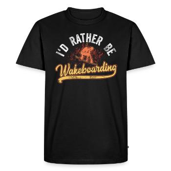 Wakeboard Wakeboarding Wakeboarder Wakeboarden - T-shirt Premium bio Homme - noir - Devant - Nico (187cm)