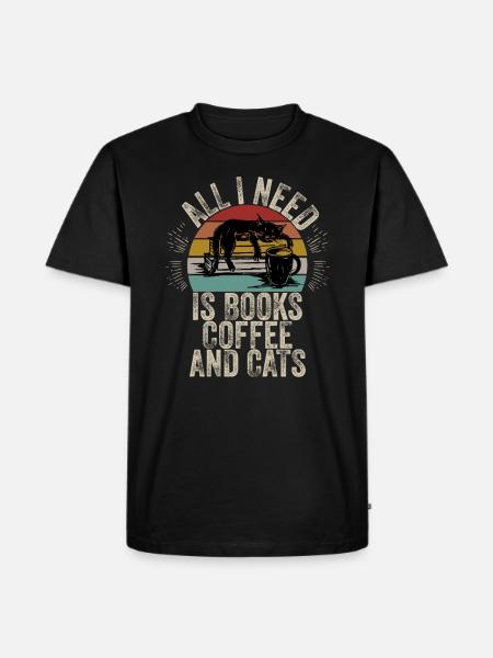 Books Bookworm Bookworm Read Book - Men's Premium Organic T-Shirt - black