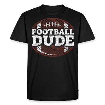 Footballl Dude American Football US Sports - Men's Premium Organic T-Shirt - black - Front - Nico (187cm)