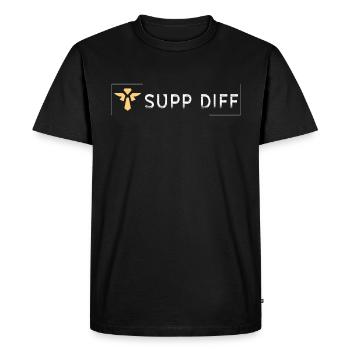 Supp diff tilter jeu incliné - T-shirt Premium bio Homme - noir - Devant - Nico (187cm)