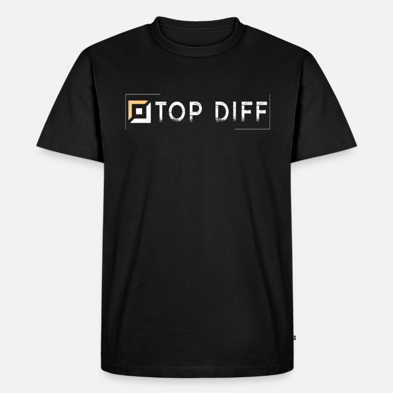 Top diff tilter jeu incliné - T-shirt Premium bio Homme - noir