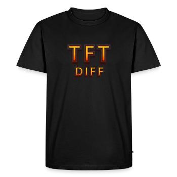 TFT diff tilter jeu incliné - T-shirt Premium bio Homme - noir - Devant - Nico (187cm)