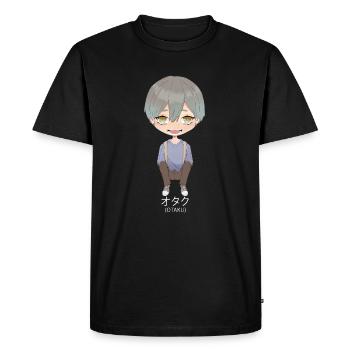 Otaku Anime Garçon - T-shirt Premium bio Homme - noir - Devant - Nico (187cm)
