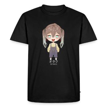 Otaku Anime Girl - T-shirt Premium bio Homme - noir - Devant - Nico (187cm)