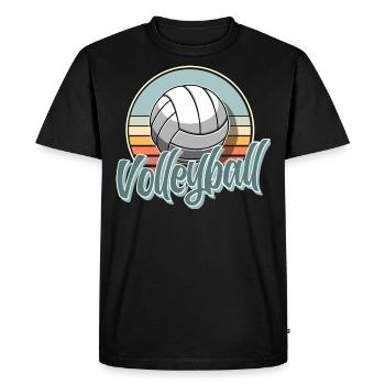 Volley-ball - T-shirt Premium bio Homme - noir - Devant - Nico (187cm)