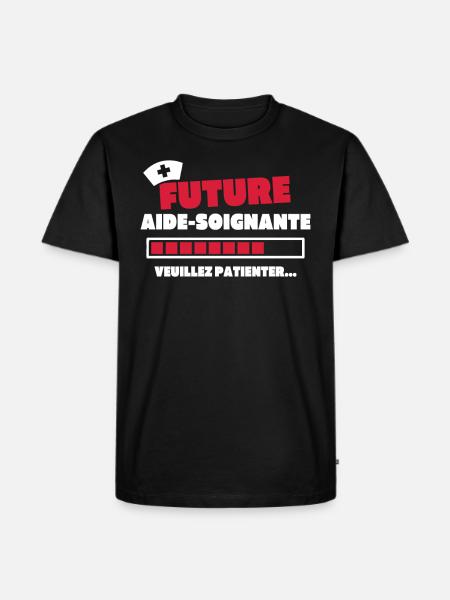 Future aide soignante - T-shirt Premium bio Homme - noir