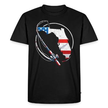 Pêche en Floride - T-shirt Premium bio Homme - noir - Devant - Nico (187cm)