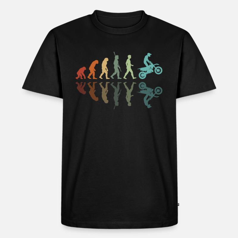 Motocross Entwicklung - Männer Premium Bio T-Shirt - Schwarz