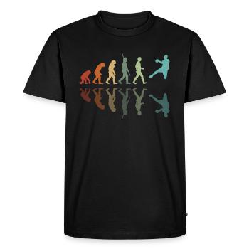 Handball Evolution - Men's Premium Organic T-Shirt - black - Front - Nico (187cm)