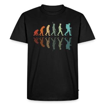Hiking Development - Men's Premium Organic T-Shirt - black - Front - Nico (187cm)