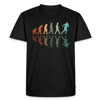 Rugby Development - Men's Premium Organic T-Shirt - black - Front - Nico (187cm)