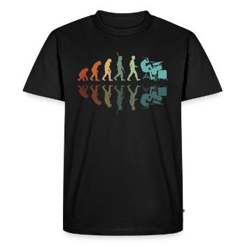 Drummer Development - Men's Premium Organic T-Shirt - black - Front - Nico (187cm)