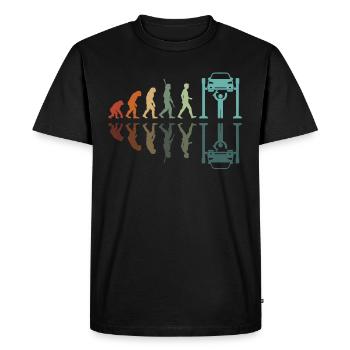 Développement de la mécanique automobile - T-shirt Premium bio Homme - noir - Devant - Nico (187cm)