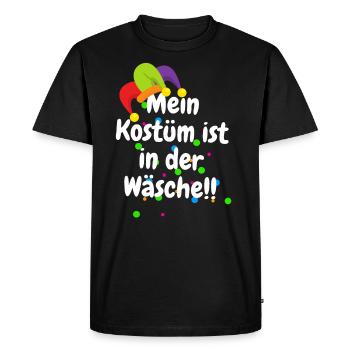 Mon Costume Est Dans Le Costume De Carnaval De Blanchisserie - T-shirt Premium bio Homme - noir - Devant - Nico (187cm)