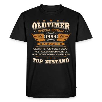 Voiture Vintage Construite En 1994 Né Vintage Anniversaire - T-shirt Premium bio Homme - noir - Devant - Nico (187cm)