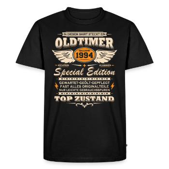 Vintage Vintage 1994 cadeau d’anniversaire - T-shirt Premium bio Homme - noir - Devant - Nico (187cm)