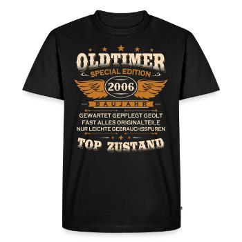 Vintage Car Year 2006 Born Vintage Birthday - Men's Premium Organic T-Shirt - black - Front - Nico (187cm)
