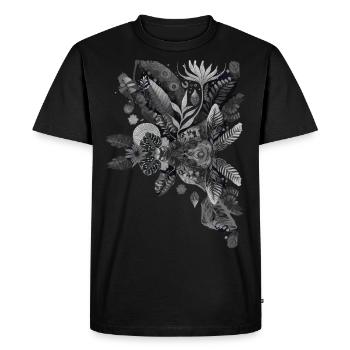 Magie de la jungle noire - T-shirt Premium bio Homme - noir - Devant - Nico (187cm)