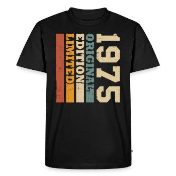 Original 1975 Vintage Rétro Cadeau d’anniversaire - T-shirt Premium bio Homme - noir - Devant - Nico (187cm)
