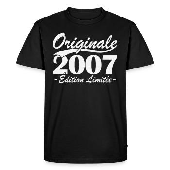 Originale 2007 édition limitée - T-shirt Premium bio Homme - noir - Devant - Nico (187cm)