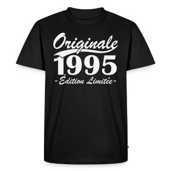 Originale 1995 édition limitée - T-shirt Premium bio Homme - noir - Devant - Nico (187cm)