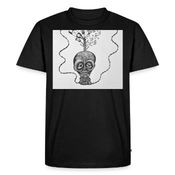 Addiction kills - Men's Premium Organic T-Shirt - black - Front - Nico (187cm)