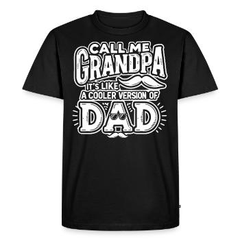 Glacière Papi - T-shirt Premium bio Homme - noir - Devant - Nico (187cm)