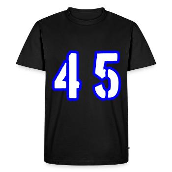 45 Number Symbol - Men's Premium Organic T-Shirt - black - Front - Nico (187cm)